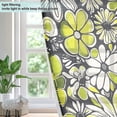 thumbnail image 4 of Yayeee Window Curtains Light Filtering 63"x42" Grommet Panel Pair Home Living Room Decor, Beige Flower Pattern, 4 of 7