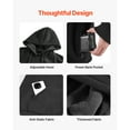thumbnail image 6 of KFFKFF Heated Sweatshirt Hoodie for Men and Women, Unisex Heated Jacket with 7.4V 16000mAh Rechargeable Battery, 5 Heating Areas, 3 Temperature Settings, 4-8 Hours of Warmth, 6 of 9