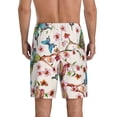 thumbnail image 3 of Fotbe Watercolor Floral With Butterflies Pajama Shorts for Men, Men's Pajama Bottoms, Sleepwear,Short Pajama Pants-4X-Large, 3 of 9