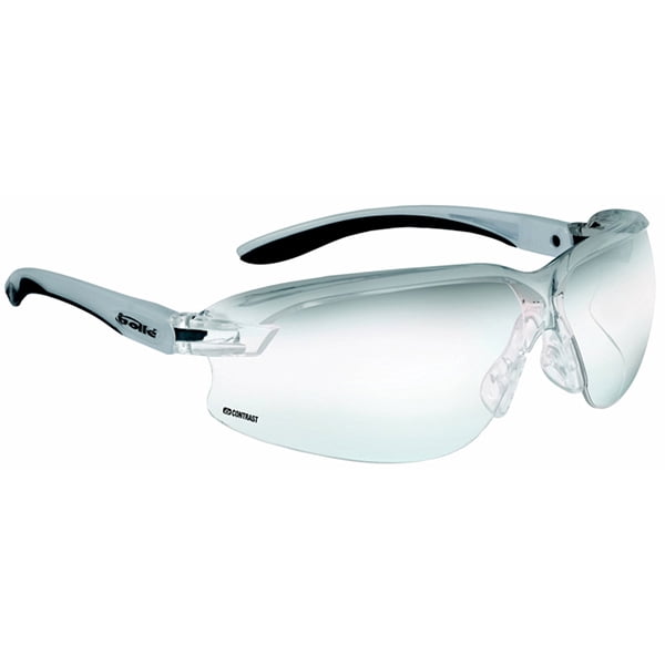 BollÃ© Safety 253-AX-40034 Axis Safety Eyewear with Black/Gray  Polycarbonate + TPR Rimless Frame and Contrast Lens, 180-Pair - Walmart.com