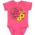 thumbnail image 3 of Inktastic My Great Grandma Loves Me with Sunflower Wreath Boys or Girls Baby Bodysuit, 3 of 5