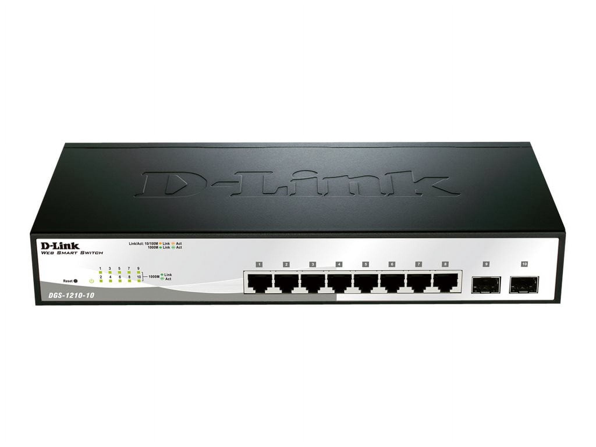 10PORT GIGABIT WEBSMART SWITCH INCLUDING 2 SFP PORTS