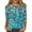 Multicolor, variant on Womens Tops 3/4 Sleeve V Neck Summer Ethnic Floral Slim Going Out Tops for Women Sexy Crewneck Slim Fit Half Sleeve Shirts for Women Dressy Casual Spring Spring Womens Blouses and Tops