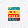thumbnail image 4 of Inktastic Hockey Eat Sleep Ice Hockey Repeat Girls Toddler Dress, 4 of 5