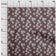 thumbnail image 2 of oneOone Cotton Flex Brown Fabric Florals Craft Projects Decor Fabric Printed By The Yard 40 Inch Wide, 2 of 4