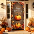 thumbnail image 2 of KKOUHV Thanksgiving Decorations, Fall Harvest Door Covers for Front Door Cover, Turkey Pumpkin Fall Door Cover, Indoor Outdoor Party Photo Booth Props, 2 of 7