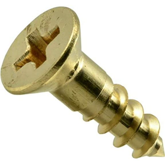 Hard-to-Find Fastener 014973125769 Phillips Flat Wood Screws, 6 x 1/2, Piece-50