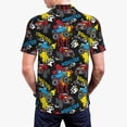 thumbnail image 6 of Wukai Monster Car Men’s Polo Shirts,Quick-Dry Athletic Shirt,Classic Fit Shirts-Large, 6 of 8