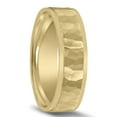 thumbnail image 2 of SZUL Men's 10K Yellow Gold 6mm Wedding Band with Hammered Center, 2 of 4