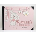 thumbnail image 3 of Darling Souvenir Pink Baby Clothesline Printed Hardbound Cover Personalized&nbsp;Guestbook&nbsp;For Baby Shower&nbsp;Guest&nbsp;Sign In&nbsp;Book&nbsp;Registry-9 x 12 Inches, 3 of 5