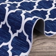 thumbnail image 6 of Runner Rug, Moroccan Geometric Trellis Area Rug, Retro Hallway Entry Accent Rug, 6 of 9