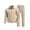 01# Khaki, variant on IhhxPro Men's Quilted Lounge Set Long Sleeve Button Detail Pajama with Pants XS-2XL