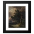 thumbnail image 2 of Josef Kreutzinger 15x18 Black Modern Framed Museum Art Print Titled - Thunderstorm Landscape (1856), 2 of 5