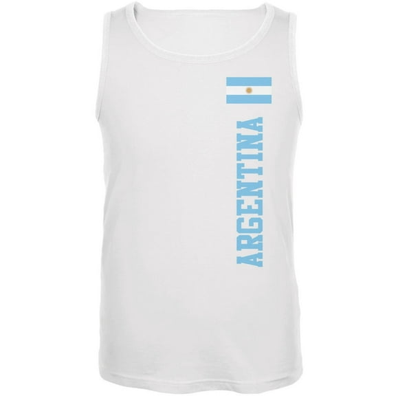 World Cup Argentina White Adult Tank Top