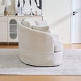 thumbnail image 5 of Eyisean 73.8" Modern Plush Chenille Curved Loveseat Sofa, Cozy 2-Seater Curved Cloud Couch with Cushion & Wood Frame, Comfy Deep Seat Sofa for Living Room, Apartment, Small Spaces, 5 of 12