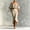 Khaki, variant on IUYRTFE Women's Off Shoulder Puff Sleeve Top and Midi Skirt Set 2 Piece Summer Casual Outfit