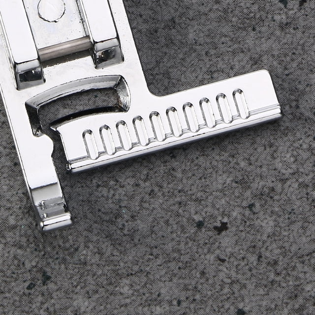 EXHUMKY Presser Foot Para Máquina De Coser Con Guía Para Costuras Rectas Y Curvas Color Plata