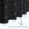 thumbnail image 6 of Dark Blue Celestial Pattern Shower Curtain 72"x84" ,Bathroom Decorative Shower Curtains Set with 12 Hooks,Modern Waterproof Washable Shower Curtain, 6 of 6