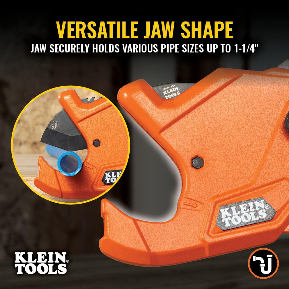Klein Tools 1-1/4" Ratcheting Pvc Pipe Cutter