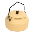 thumbnail image 3 of Tetera ligera, portátil, con mango ergonómico y textura exquisita, ideal para el hogar, cafeterías, camping al aire libre, color amarillo crema., 3 of 14