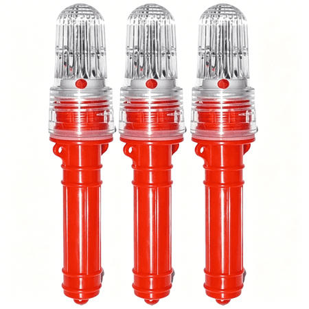 RIVONO 3Pcs Boat Flares,Upgraded Boat Flares Coast Guard Approved Marine,Electronic Boat Distress Flare,Waterproof Emergency Signals for Fishing Nets,Buoys & Boats