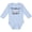 AE-Light Blue, variant on Inktastic Grandmas Favorite- Heart Grandchild Boys or Girls Long Sleeve Baby Bodysuit