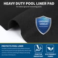 thumbnail image 5 of Heavy Duty Above Ground Pool Pad, Thickened Non-Woven Pool Liner Pad with Puncture Resistant Geotextile Fabric,, Seamless Bottom Protector for Round, Oval & Rectangular Pools (Square, 12'*24'), 5 of 8