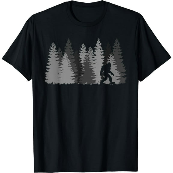 Bigfoot in the Forest T-Shirt Sasquatch Yeti