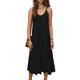 thumbnail image 4 of Vestido Largo de Hombro sin Mangas Cómodo sin Mangas Vestido Sólido de Cuello Redondo para Verano Y Primavera Vestido Casual Pantalones para Mujeres, 4 of 9