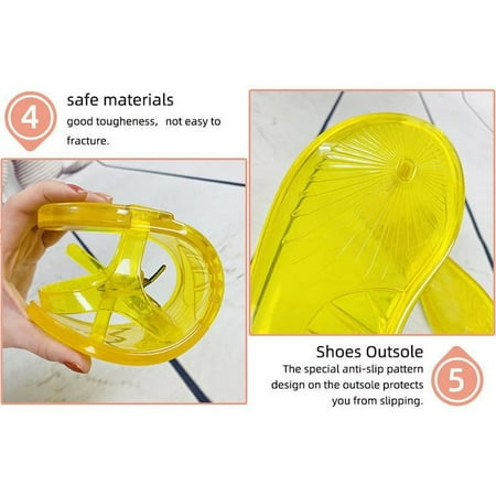 

CAICJ98 Platform Sandals Sandals for Women Elastic Sandals Jussy Flat Thong Sandals with T-Strap Women s Open Toe Sandals Summer Beach Sandals Yellow