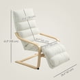 thumbnail image 3 of HOMCOM Fauteuil d'Appoint Moderne avec Repose-Pieds, Fauteuil Rembourré Confortable, 3 of 10