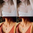 thumbnail image 2 of Natural Quartz Stone Pendant Necklace Lucky Jewelry Gift For Women Girls, 2 of 5