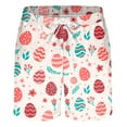 thumbnail image 2 of Aayomet Shorts de Conseil pour Hommes, Poche d'Impression, Revers (Rouge, XXL), 2 of 3