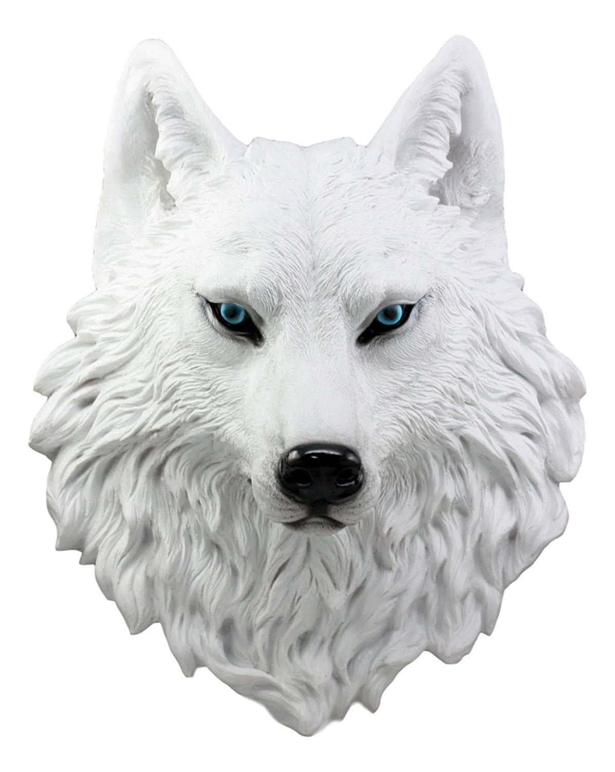 stuffed wolf head