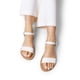 thumbnail image 5 of Sandalia DREAM PAIRS plana con correa al tobillo y hebilla blanca, 5 of 6