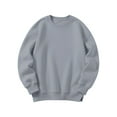 thumbnail image 4 of XQYLOS Teen Girls Oversized Sweatshirt - Long Sleeve Drop Shoulder Pullover with 𝖪angaroo Pocket Cozy 𝖫ounge Wear for School Casual Outfits, 4 of 4