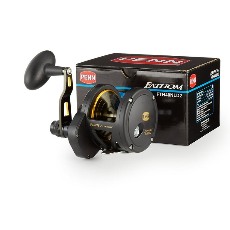 PENN Fathom Lever Drag 2 Speed Conventional Reel, Size 40N, Right-Hand 