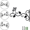 thumbnail image 3 of Plant Hangers Outdoor 12 Inch, Heavy Duty Iron Outdoor Plant Hanger, Fairy Hanging Plant Bracket Plant Hooks for Hanging Basket Plants Lanterns, 3 of 5
