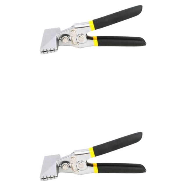 Riwesomey Alicates para doblar bordes que ahorran tiempo y mano de obra para una mano de obra meticulosa Alicates para presionar bordes Pago directo Ancho de la cabeza: 75 mm 2Conjunto