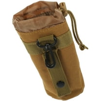 NICEXMAS Insulated Khaki Water Bottle Bag Carry Sleeve for Stainless Steel Cups