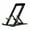 Black, variant on Portable Foldable Aluminum Phone Tablet Stand Holder For 4-12Inch Devices Perfect For Home Office Travel