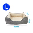 thumbnail image 3 of Cama Acolchada para Mascotas Elegate Talla L Gris, 3 of 6