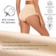thumbnail image 2 of Ropa interior femenina Molasus de cintura alta posparto desnuda, 2 of 5