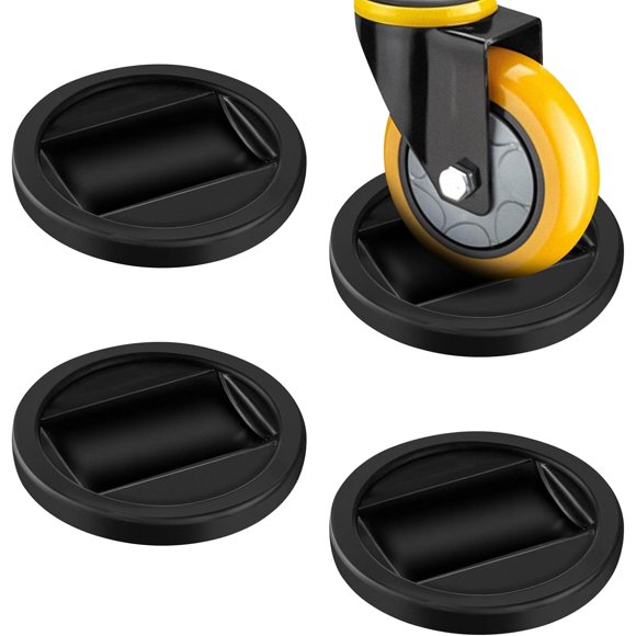 Mabor 4Pcs Bed Stoppers to Prevent Sliding, Wheel Stopper for Rolling Furniture Keep Furniture from Sliding Anti Slip Caster Cups for Wheels of Couch Chair Sofa Bed