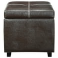 thumbnail image 3 of Modway Treasure Upholstered Vinyl and Wood Composite Ottoman in Espresso, 3 of 4