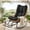 Black, variant on Tappio Rocking Papasan Chair with Adjustable Footrest, Outdoor Egg Rocking Chair with Thick Cushion and Steel Frame, Oversized Papasan Lounge Rocker for Garden, Porch, Living Room, Beige