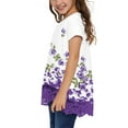 thumbnail image 6 of ONLYSHE Grils Summer Tops Fashionable Short Sleeve T-shirt Casual Daily Shirt for Kids 12-14, 6 of 8