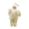 thumbnail image 2 of Figura navideña de Papá Noel de pie, decoración navideña coleccionable, 12'' oro, 2 of 9