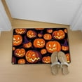 thumbnail image 4 of SKYSONIC Doormat Halloween Pumpkins on Black Lightweight Non Slip Indoor Outdoor Entryway Rugs Floor Mat for Bathroom Kitchen Entrance 31x20in, 4 of 6
