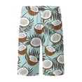 thumbnail image 4 of EHRWE Men's Hawaiian Beach Shorts Summer Digital 3D Coconut Tree Printed Ventilate Shorts Elasticated Waisted Beach Pants With Pockets, 4 of 4